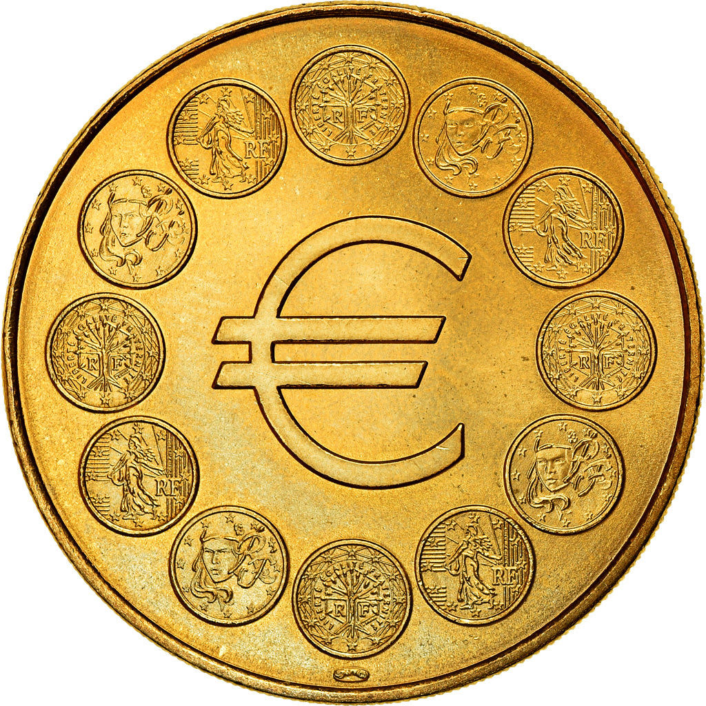 France, Jeton, SEDAO L'€URO VAUT 6,55957 FRANCS, 1998, MDP, SPL+, Cupro-nickel
