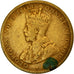 Munten, BRITS WEST AFRIKA, George V, Shilling, 1920, FR+, Tin-Brass, KM:12a
