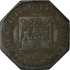 Moneda, Alemania, Kleingeldersatzmarke, Pirmasens, 10 Pfennig, 1917, MBC, Cinc