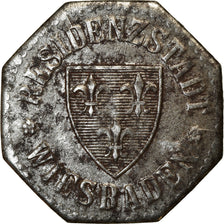 Moneta, Niemcy, Residenzstadt Wiesbaden, Kriegsgeld, Wiesbaden, 10 Pfennig