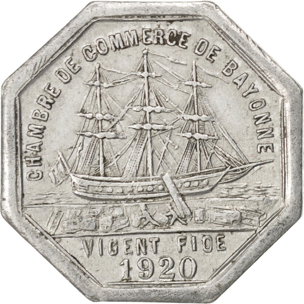 France, 25 Centimes, 1920, EF(40-45), Aluminium, Elie #10.4, 1.00