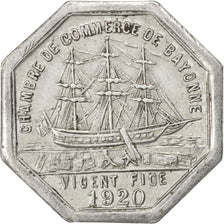 France, 25 Centimes, 1920, EF(40-45), Aluminium, Elie #10.4, 1.00
