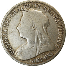 Moneta, Gran Bretagna, Victoria, 6 Pence, 1893, MB+, Argento, KM:779