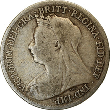 Moneta, Gran Bretagna, Victoria, 6 Pence, 1899, MB+, Argento, KM:779