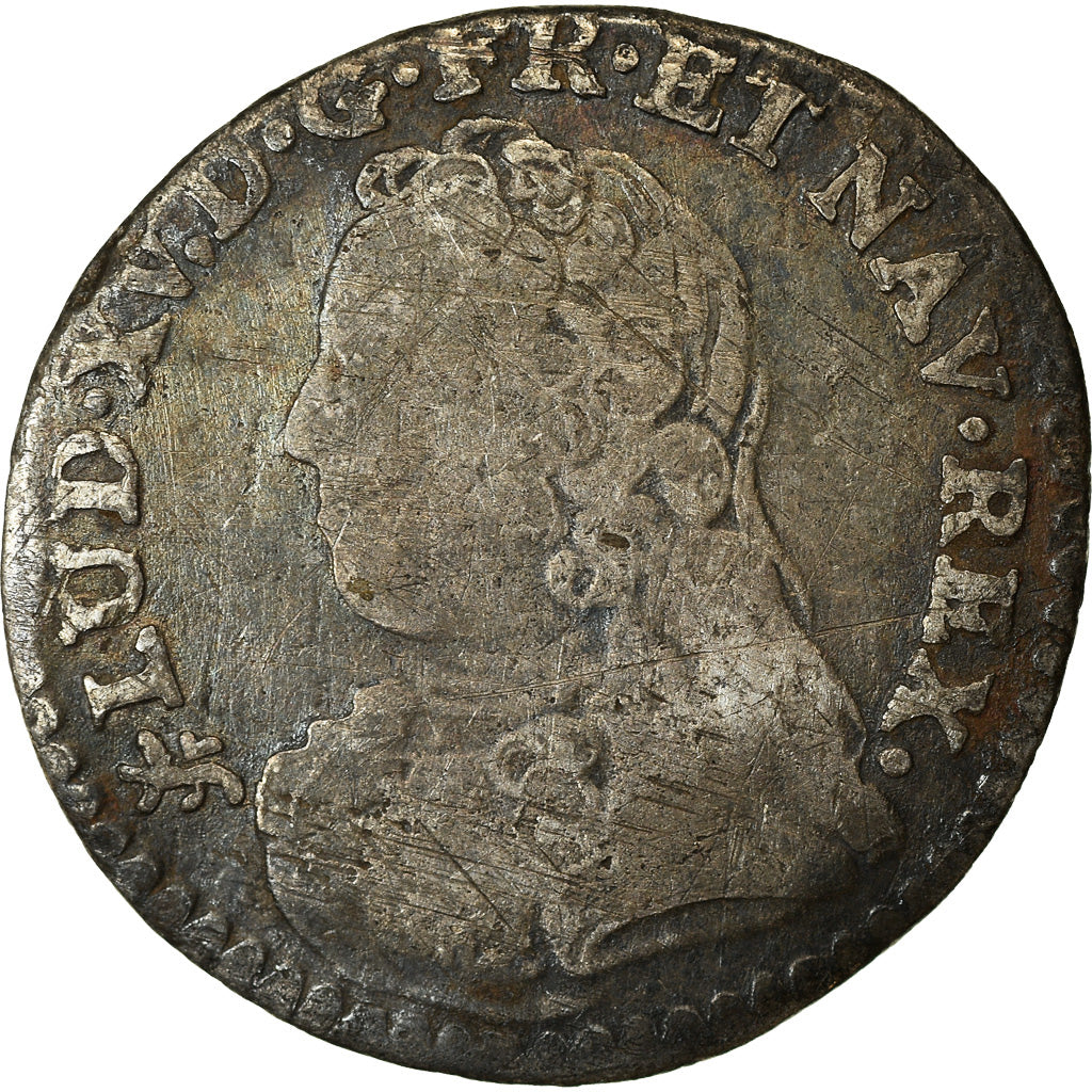 Coin, France, Louis XV, 1/20 Écu  aux branches d'olivier (6 sols), 6 Sols, 1/20