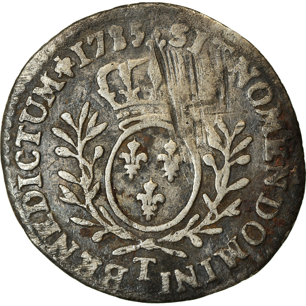 Coin, France, Louis XV, 1/20 Écu  aux branches d'olivier (6 sols), 6 Sols, 1/20