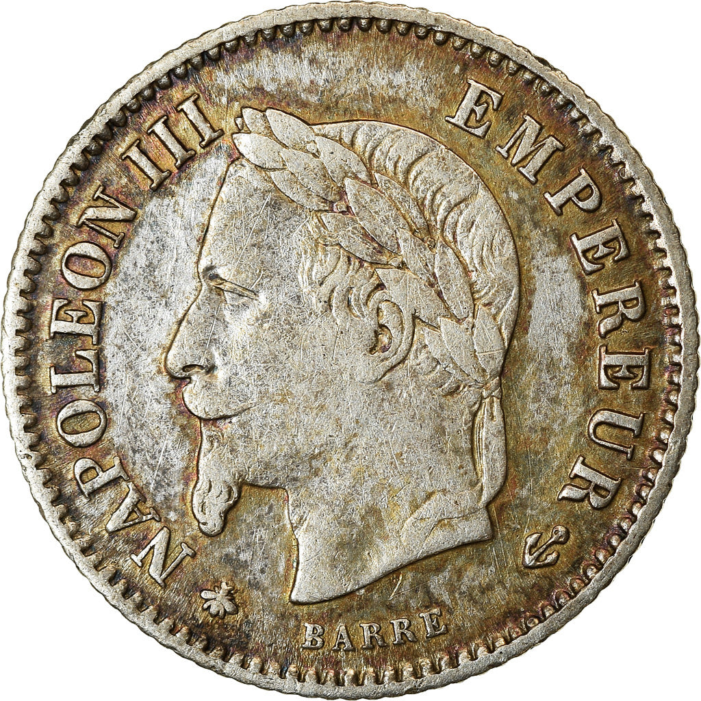 Moeda, França, Napoleon III, Napoléon III, 20 Centimes, 1867, Paris
