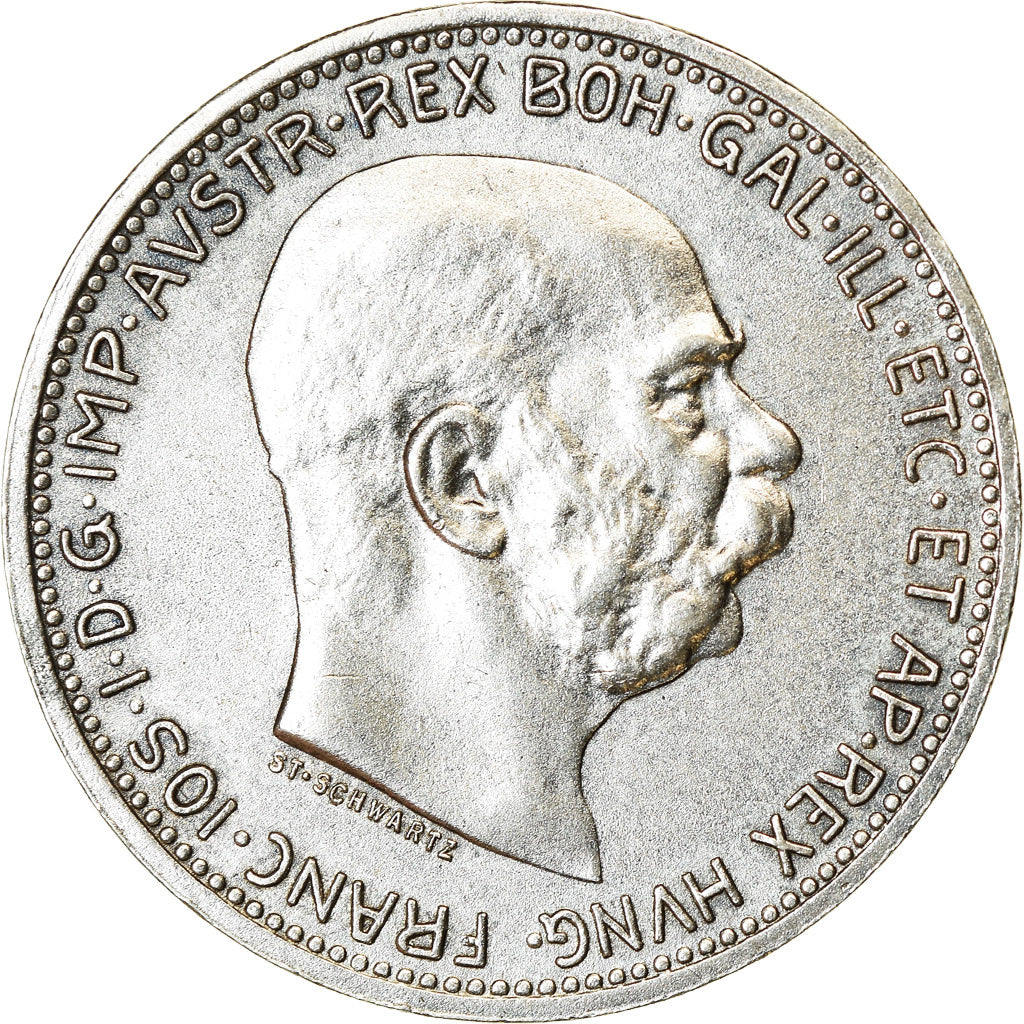Münze, Ungarn, Franz Joseph I, Korona, 1916, VZ, Silber, KM:492