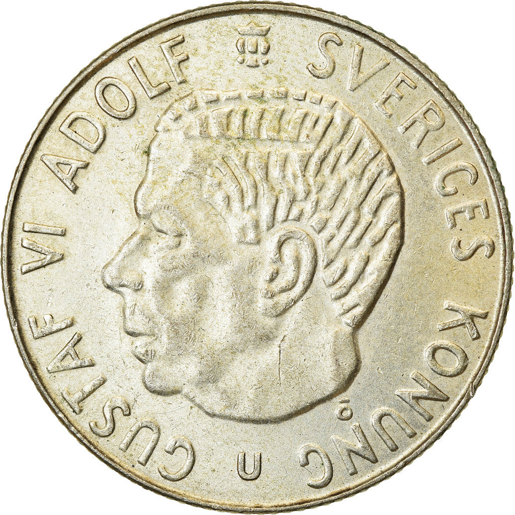 Moneta, Svezia, Gustaf VI, Krona, 1964, BB+, Argento, KM:826
