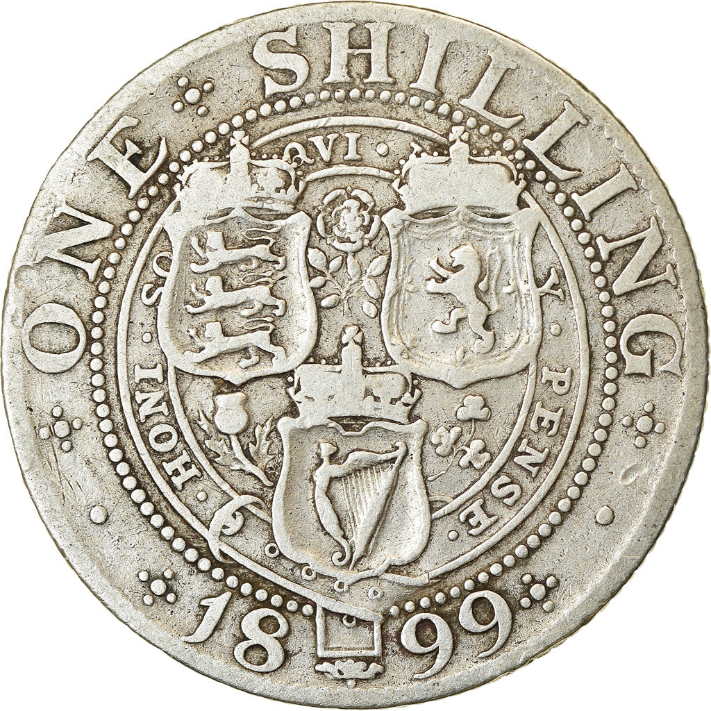 Monnaie, Grande-Bretagne, Victoria, Shilling, 1899, TB, Argent, KM:780