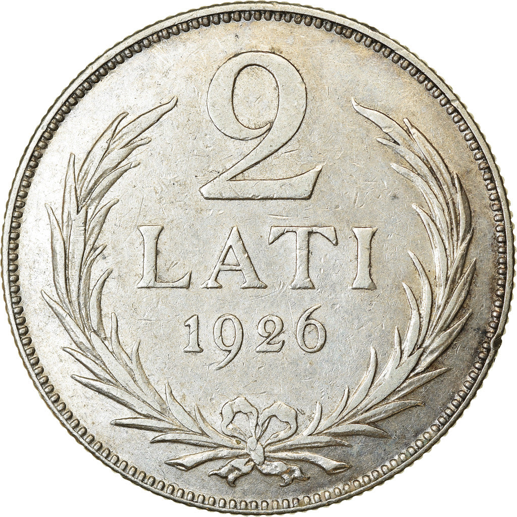 Münze, Latvia, 2 Lati, 1926, SS, Silber, KM:8