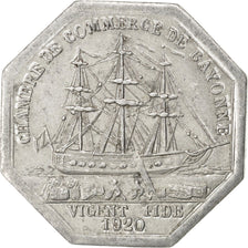 France, 50 Centimes, 1920, AU(50-53), Aluminium, Elie #10.5, 1.30