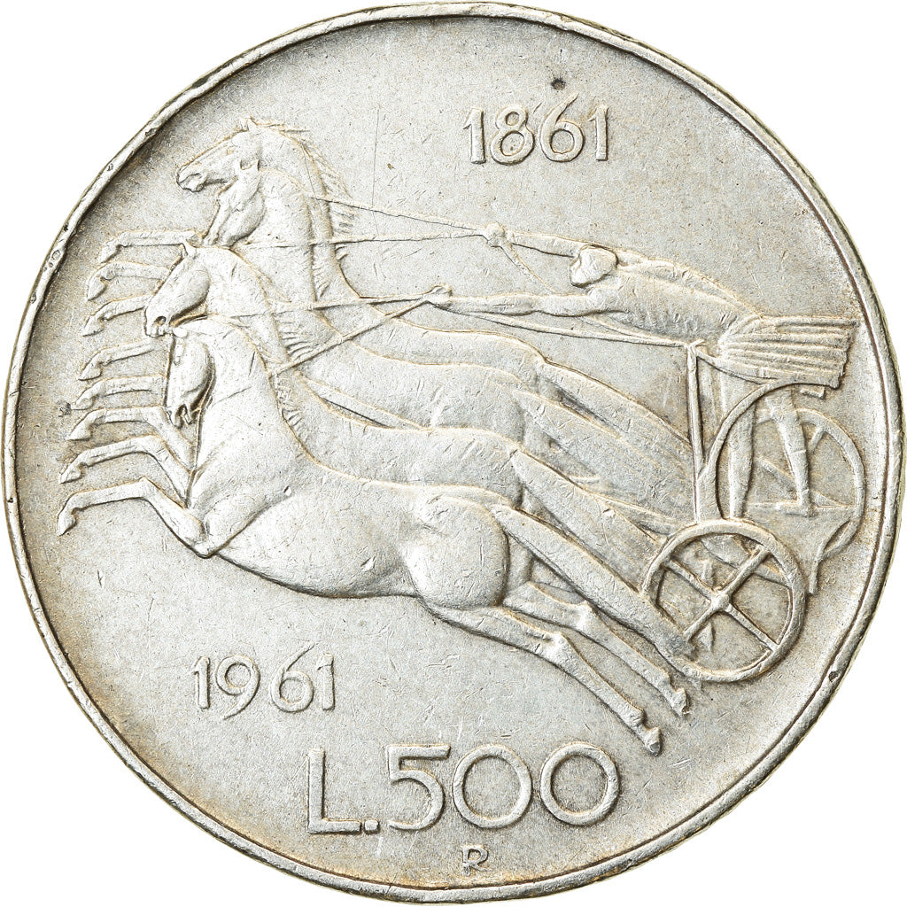 Moneta, Italia, 500 Lire, 1961, Rome, BB, Argento, KM:99