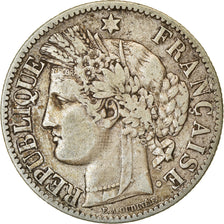 Moeda, França, Cérès, 2 Francs, 1881, Paris, VF(30-35), Prata, KM:817.1, Le