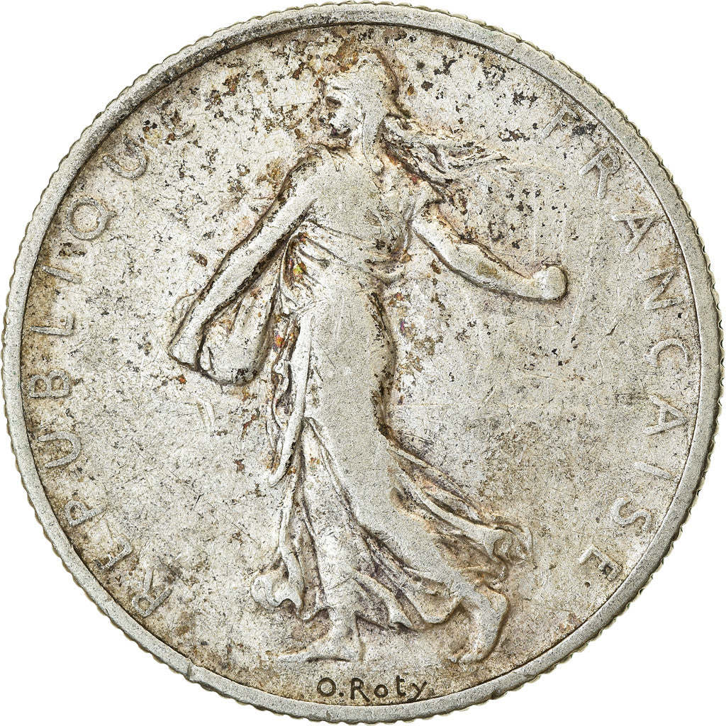 Coin, France, Semeuse, 2 Francs, 1908, Paris, VF(20-25), Silver, KM:845.1