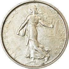Moneda, Francia, Semeuse, 5 Francs, 1967, Paris, MBC+, Plata, KM:926