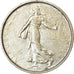 Moneda, Francia, Semeuse, 5 Francs, 1967, Paris, MBC+, Plata, KM:926