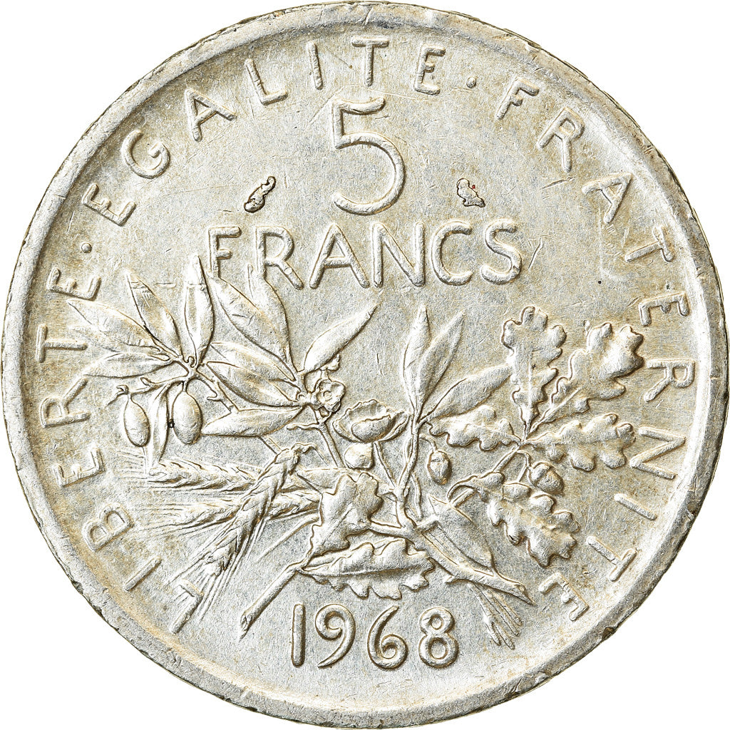 Monnaie, France, Semeuse, 5 Francs, 1968, Paris, TTB+, Argent, Gadoury:770