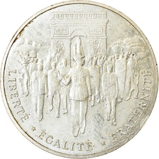 Moneda, Francia, Libération de Paris, 100 Francs, 1994, MBC, Plata, KM:1045.1