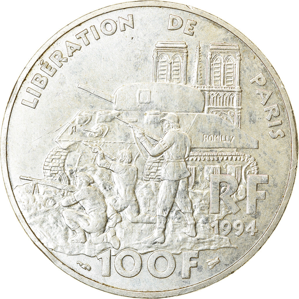Monnaie, France, Libération de Paris, 100 Francs, 1994, TTB, Argent
