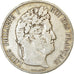 Moeda, França, Louis-Philippe, 5 Francs, 1845, Paris, VF(20-25), Prata