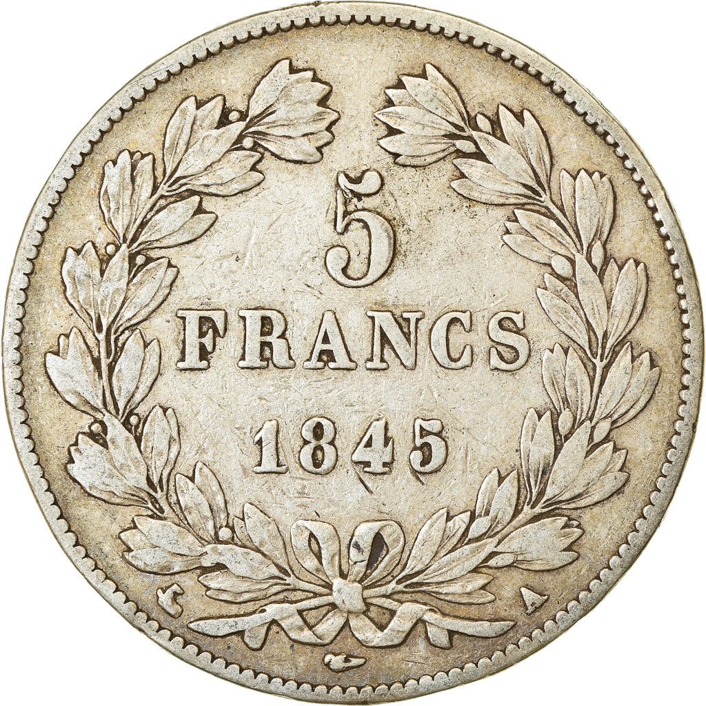 Coin, France, Louis-Philippe, 5 Francs, 1845, Paris, VF(20-25), Silver