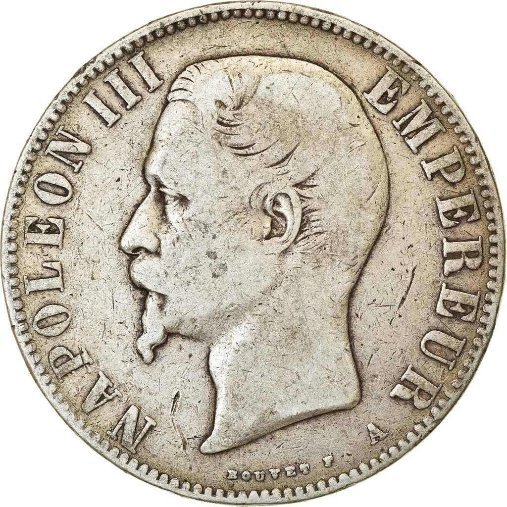 Münze, Frankreich, Napoleon III, Napoléon III, 5 Francs, 1855, Paris, S