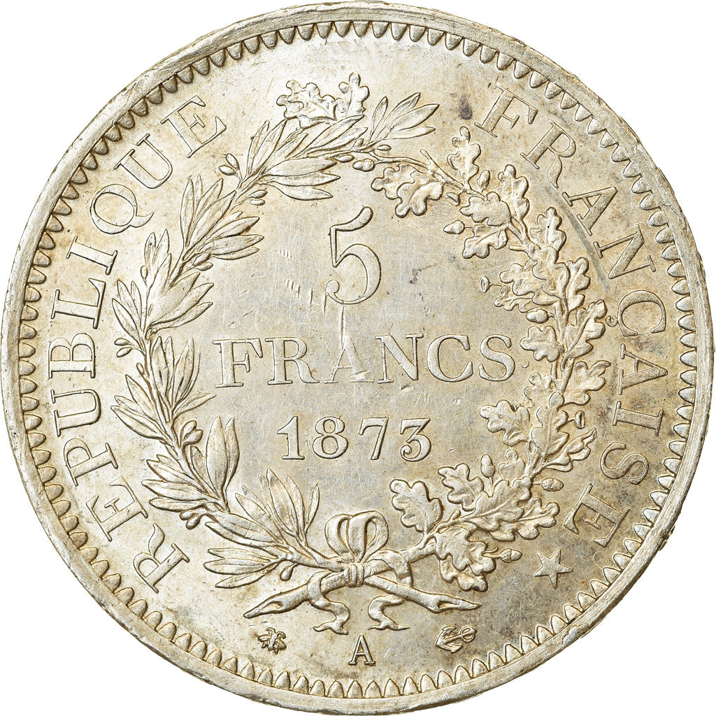 Coin, France, Hercule, 5 Francs, 1873, Paris, AU(50-53), Silver, KM:820.1