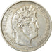 Moneta, Francia, Louis-Philippe, 5 Francs, 1844, Strasbourg, MB+, Argento