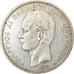 Moneda, Grecia, George I, 5 Drachmai, 1876, Paris, BC+, Plata, KM:46