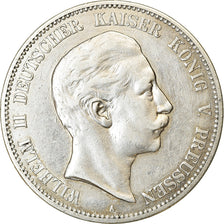 Moneta, Stati tedeschi, PRUSSIA, Wilhelm II, 5 Mark, 1904, Berlin, BB, Argento