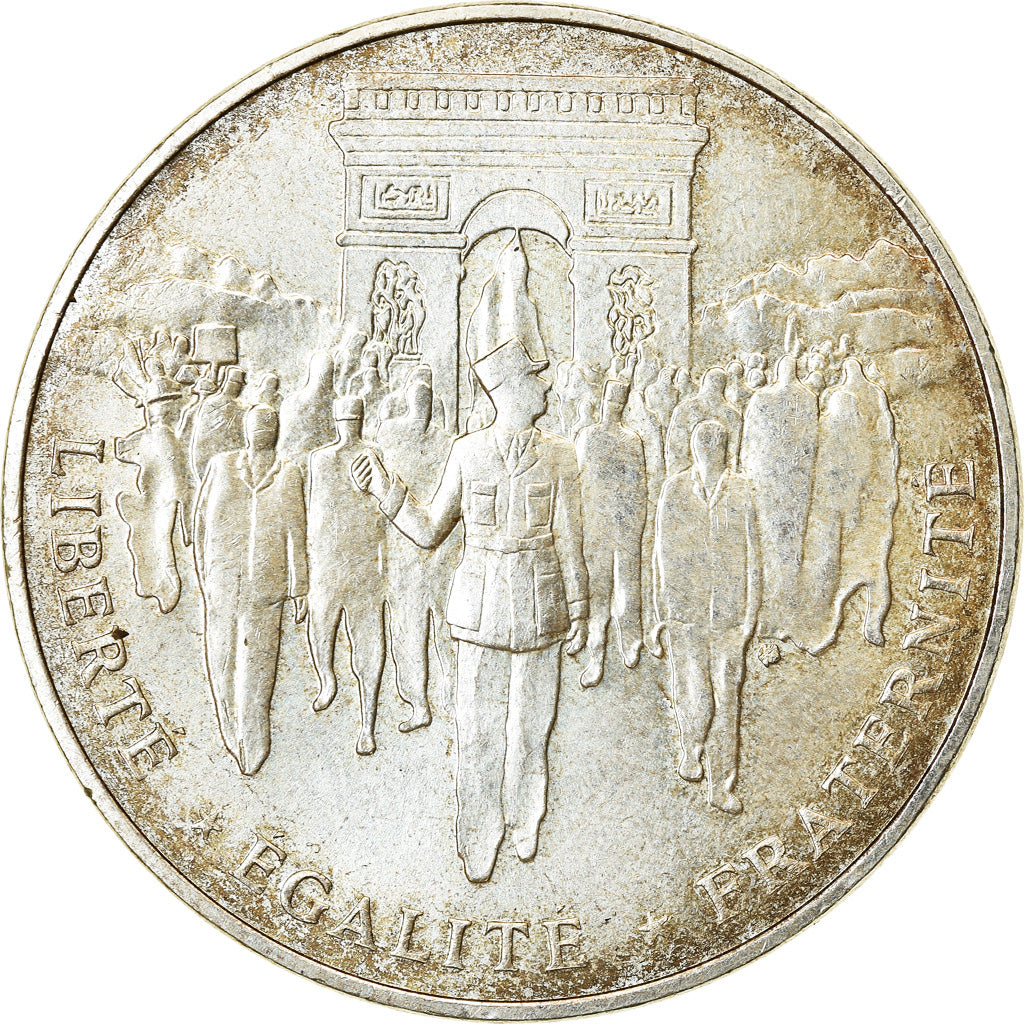 Coin, France, Libération de Paris, 100 Francs, 1994, AU(55-58), Silver