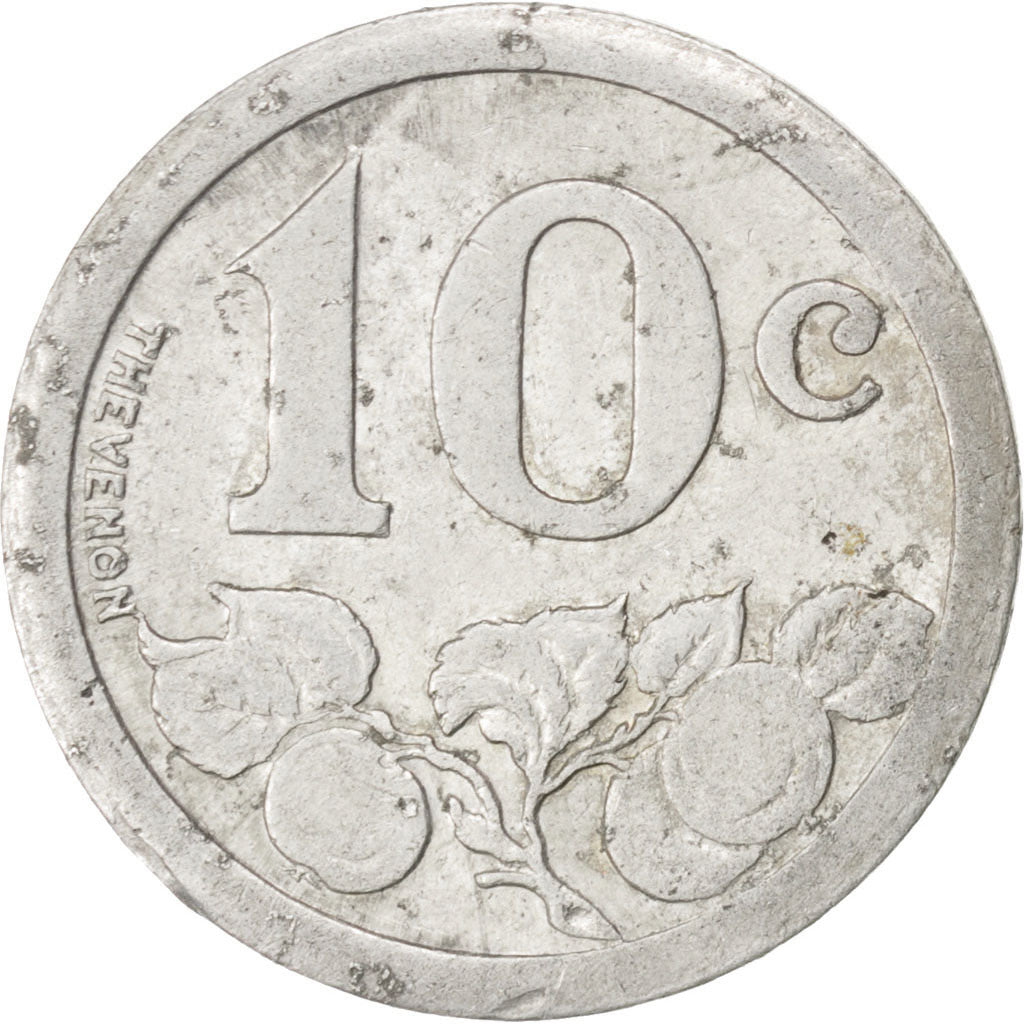 France, 10 Centimes, 1921, EF(40-45), Aluminium, Elie #20.2, 1.58