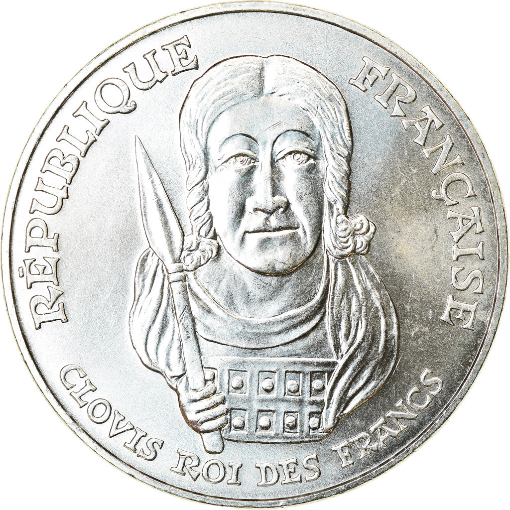 Moneta, Francia, Clovis, 100 Francs, 1996, SPL, Argento, KM:1180, Gadoury:953