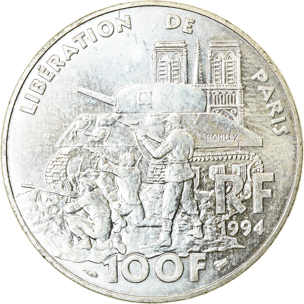 Monnaie, France, Libération de Paris, 100 Francs, 1994, SUP+, Argent