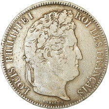 Münze, Frankreich, Louis-Philippe, 5 Francs, 1834, Strasbourg, S, Silber