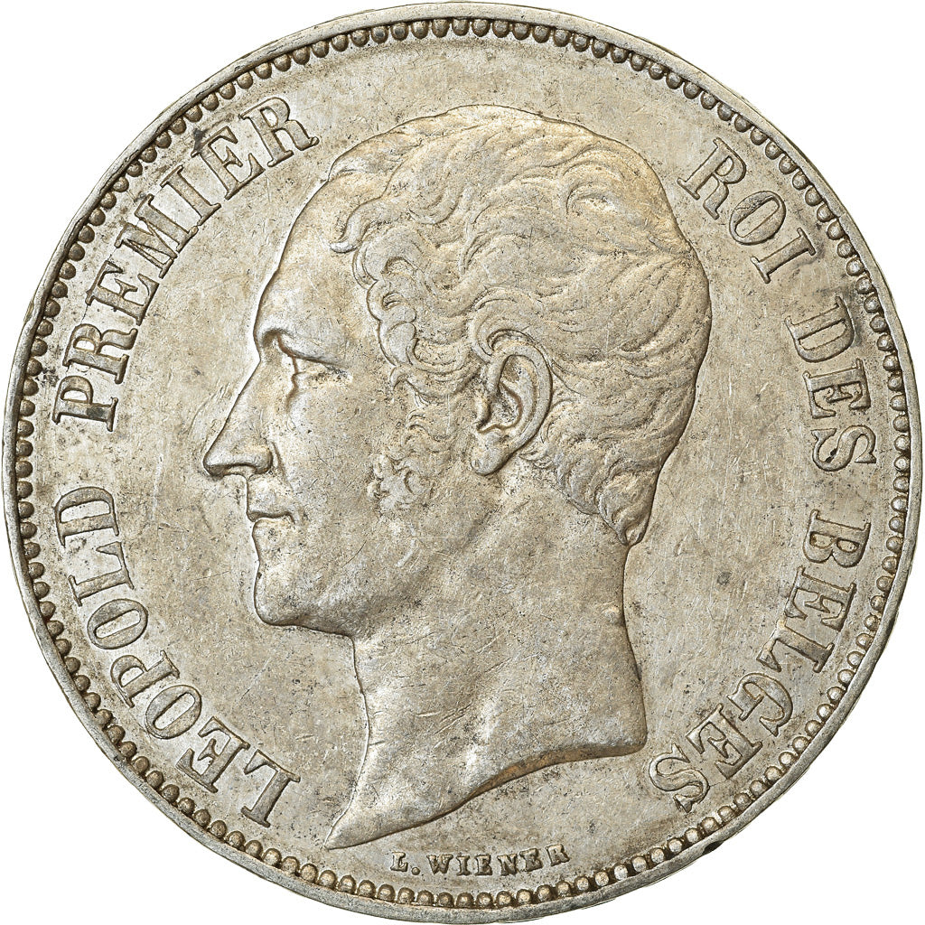 Coin, Belgium, Leopold I, 5 Francs, 5 Frank, 1865, EF(40-45), Silver, KM:17