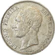 Coin, Belgium, Leopold I, 5 Francs, 5 Frank, 1865, EF(40-45), Silver, KM:17