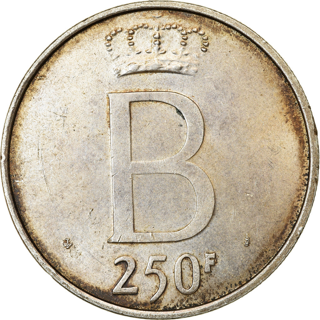 Moneta, Belgio, 250 Francs, 250 Frank, 1976, Brussels, BB, Argento, KM:158.1
