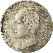 Munten, Duitse staten, BAVARIA, Otto, 5 Mark, 1901, Munich, FR+, Zilver, KM:915