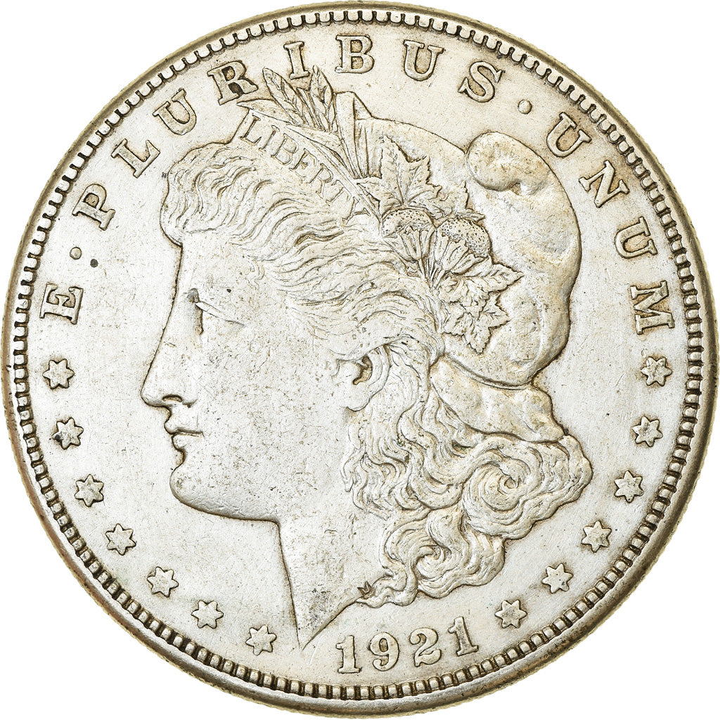 Moneta, Stati Uniti, Morgan Dollar, Dollar, 1921, San Francisco, BB, Argento
