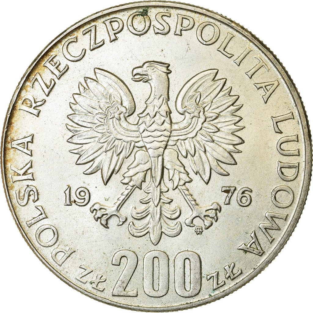 Monnaie, Pologne, 200 Zlotych, 1976, Warsaw, TTB+, Argent, KM:86