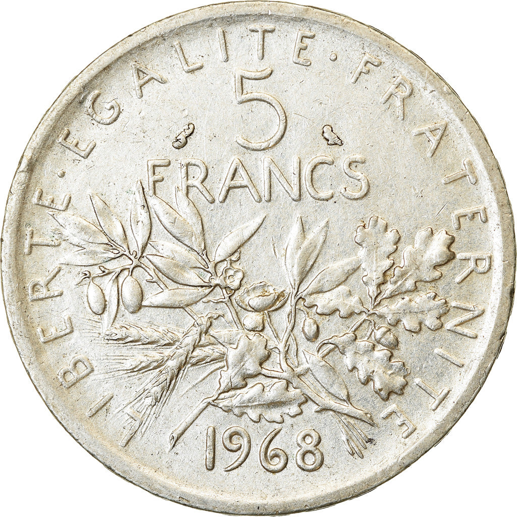 Monnaie, France, Semeuse, 5 Francs, 1968, Paris, TTB, Argent, Gadoury:770