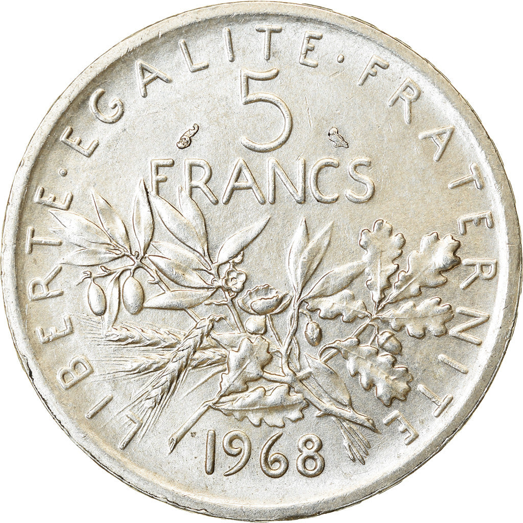 Monnaie, France, Semeuse, 5 Francs, 1968, Paris, SUP+, Argent, Gadoury:770