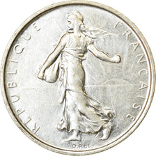 Moeda, França, Semeuse, 5 Francs, 1969, MS(63), Prata, KM:926, Gadoury:770