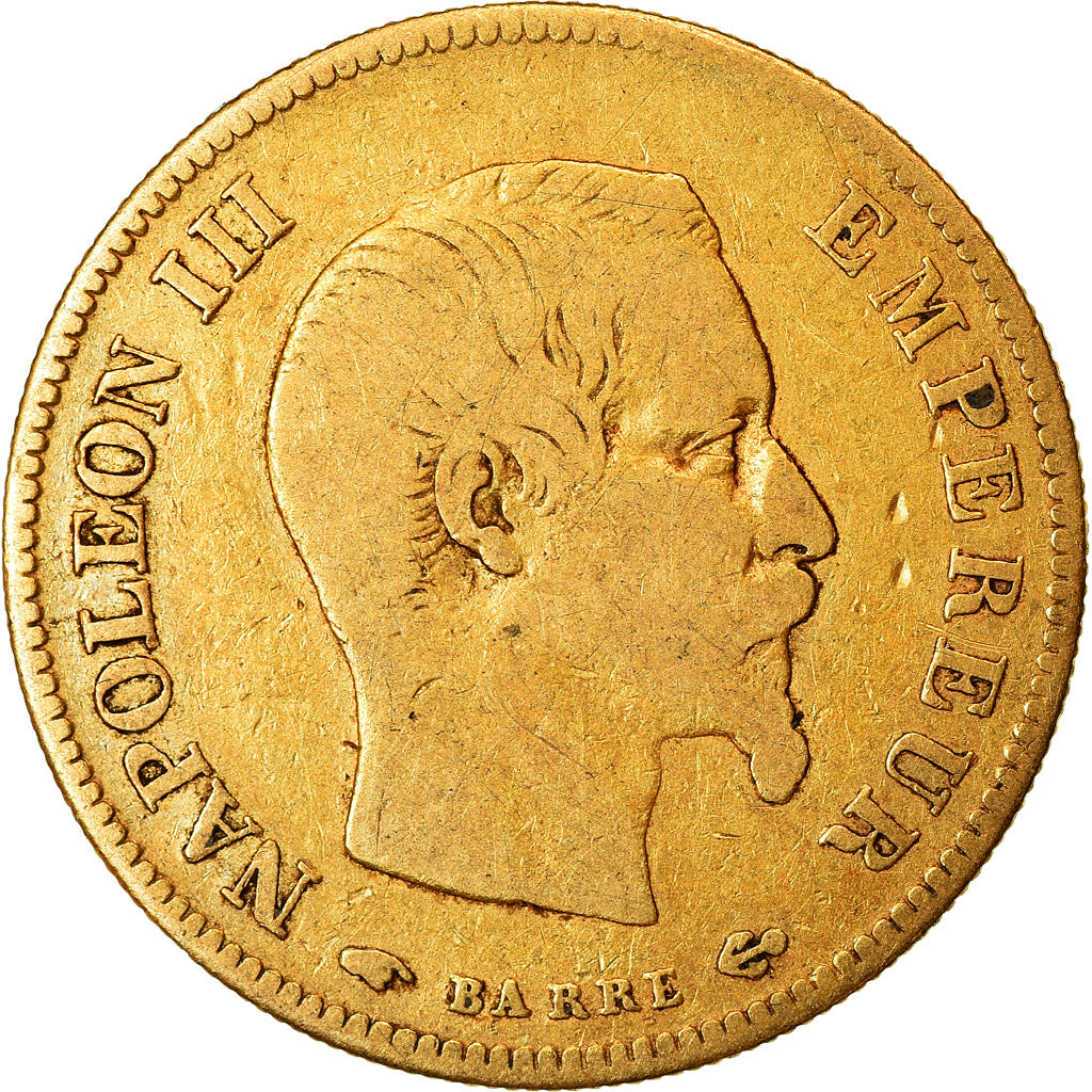 Coin, France, Napoleon III, Napoléon III, 10 Francs, 1857, Paris, VF(30-35)