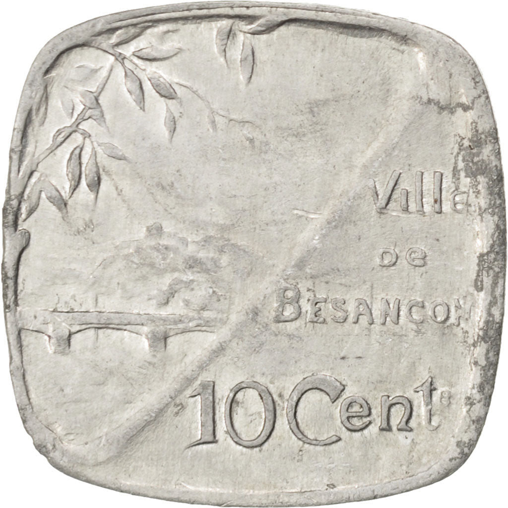 France, 10 Centimes, 1917, EF(40-45), Aluminium, Elie #10.2, 1.12