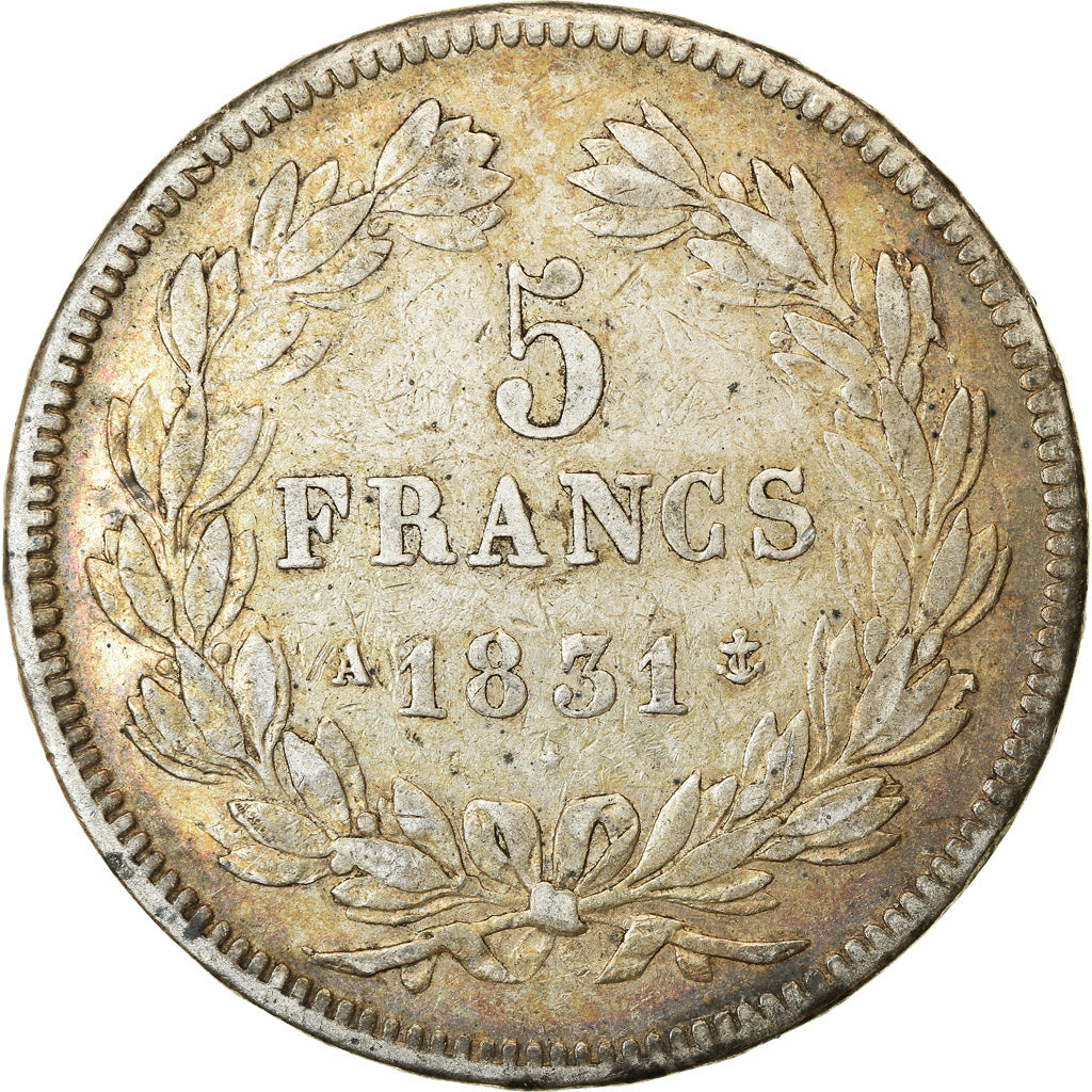 Monnaie, France, Louis-Philippe, 5 Francs, 1831, Paris, TB+, Argent
