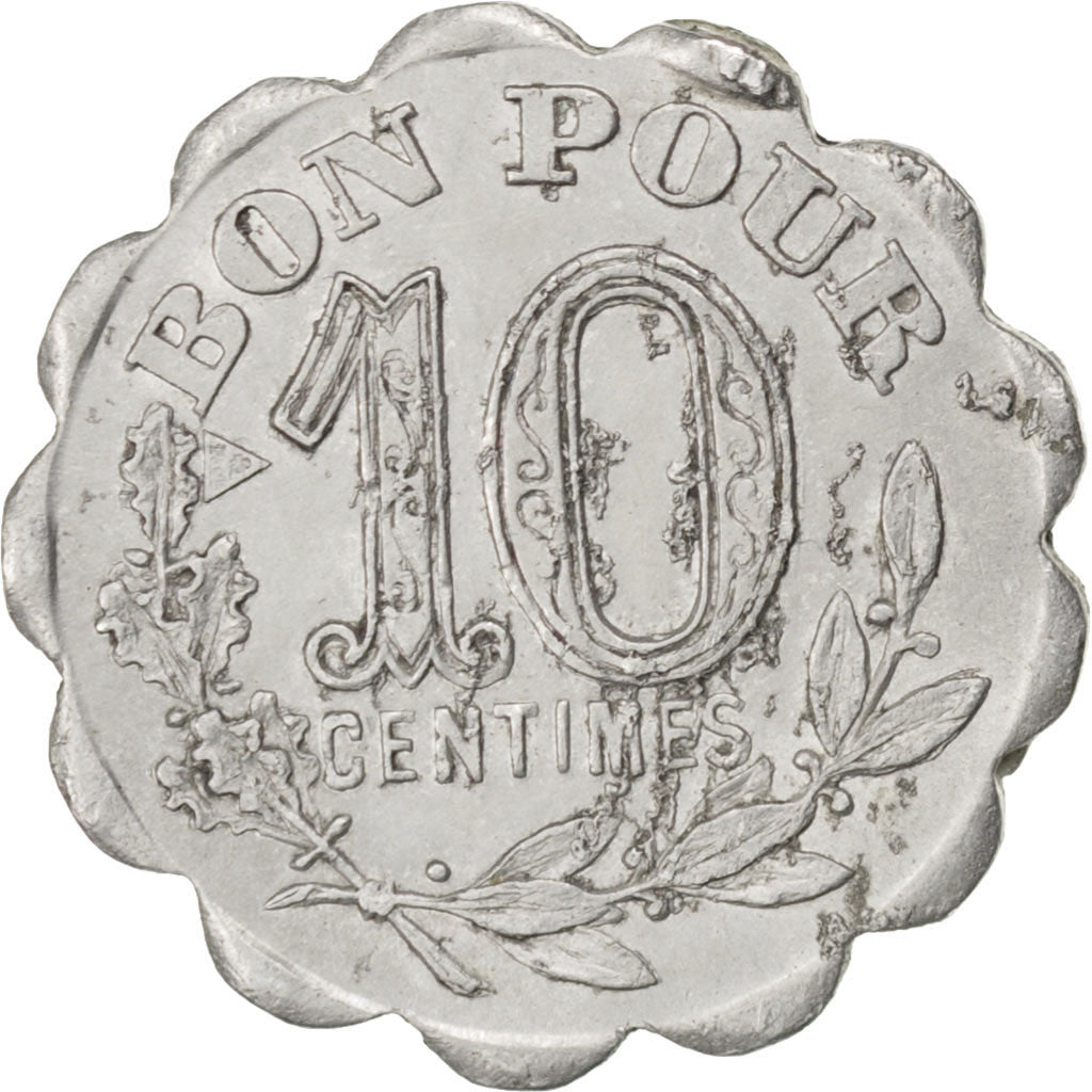 France, 10 Centimes, 1921, EF(40-45), Aluminium, Elie #55.1, 1.05