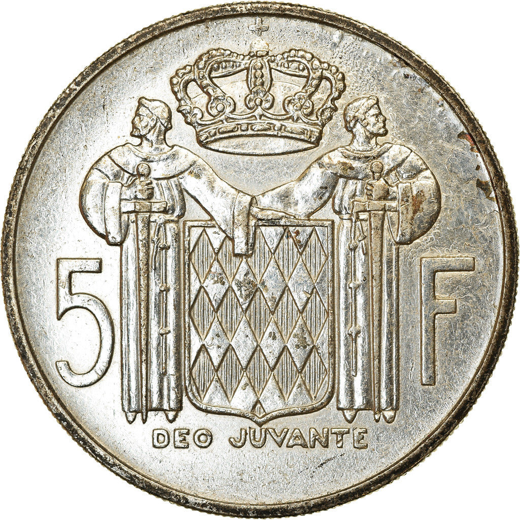 Monnaie, Monaco, Rainier III, 5 Francs, 1960, TTB, Argent, Gadoury:MC 152